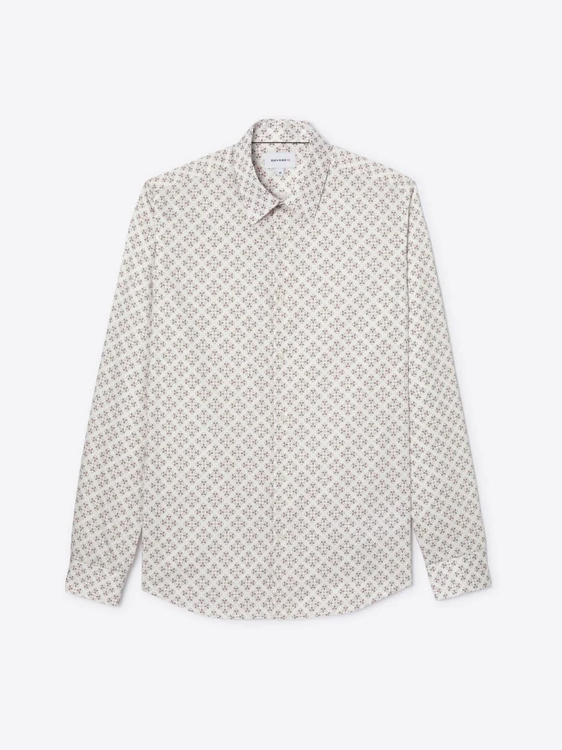 Chemise slim à motif