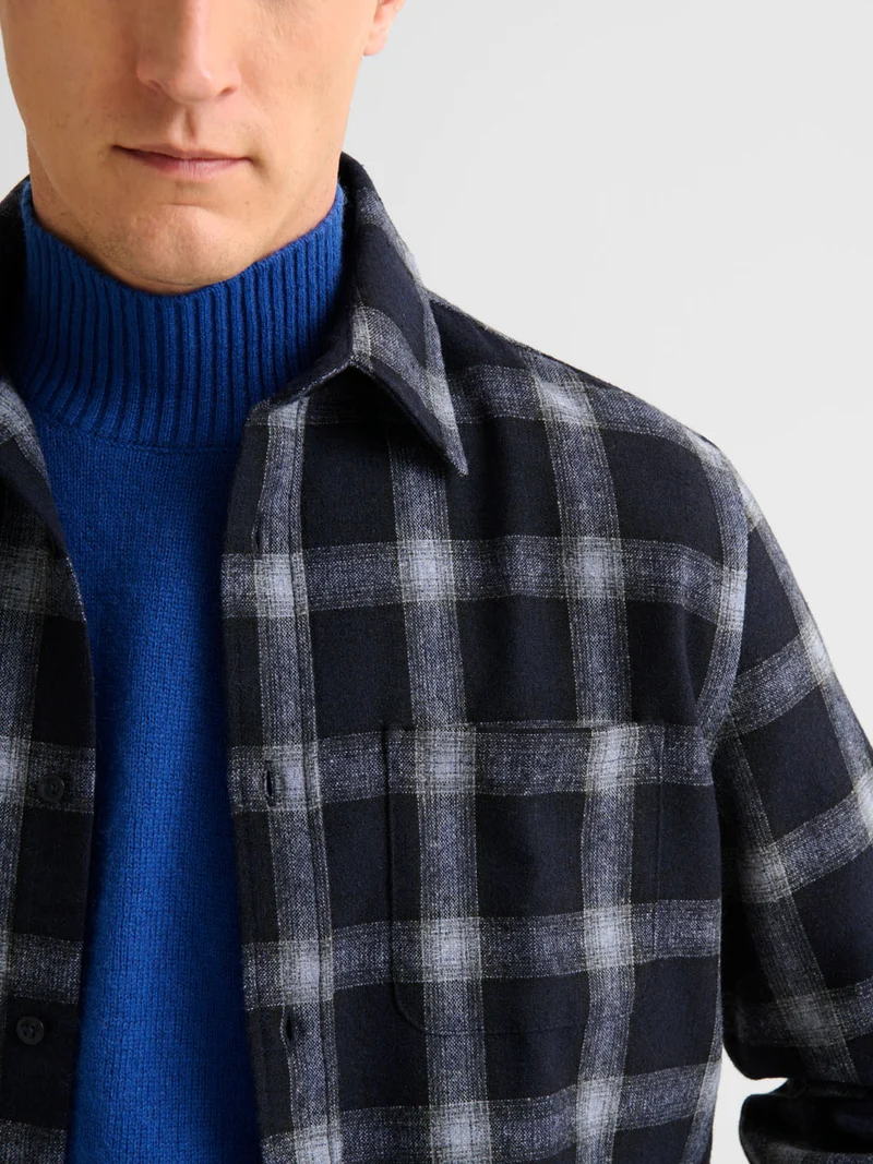 Chemise slim à carreaux
