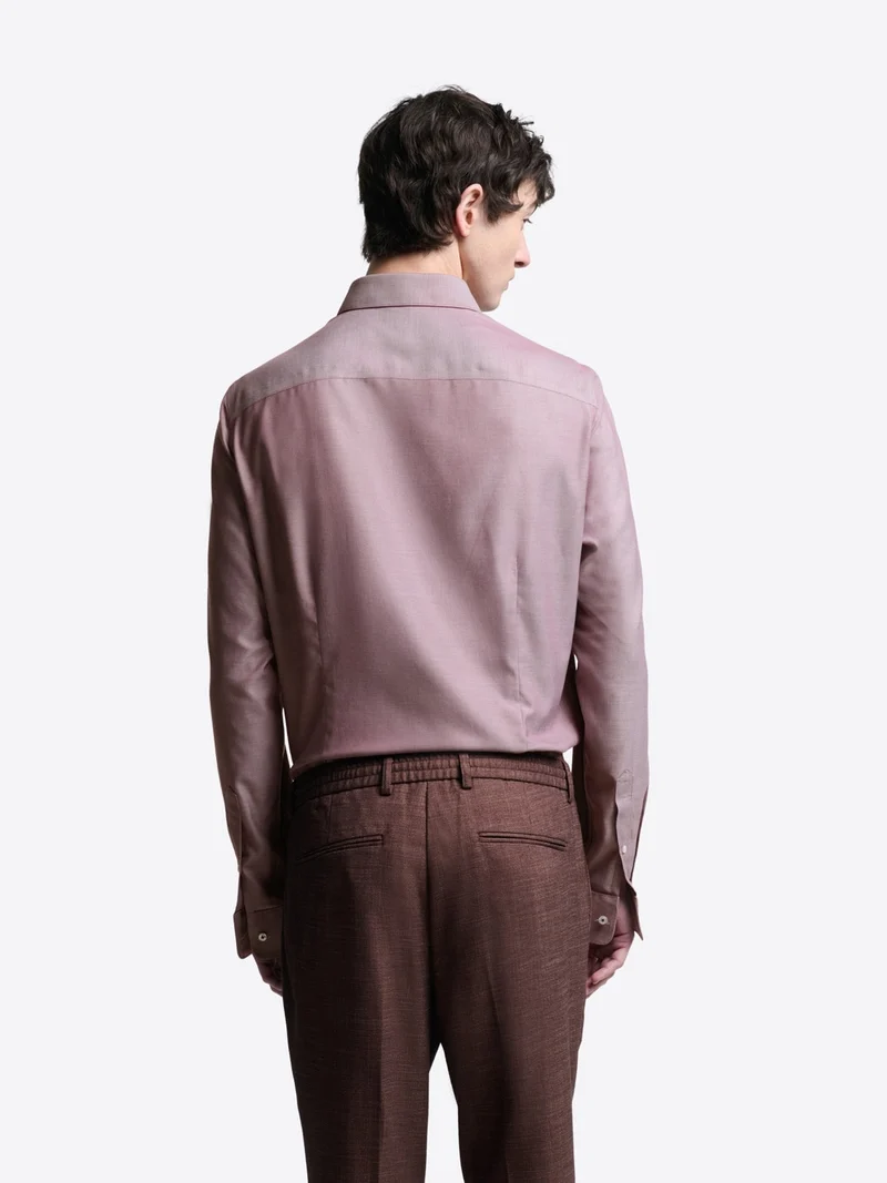 Chemise slim double retors unie