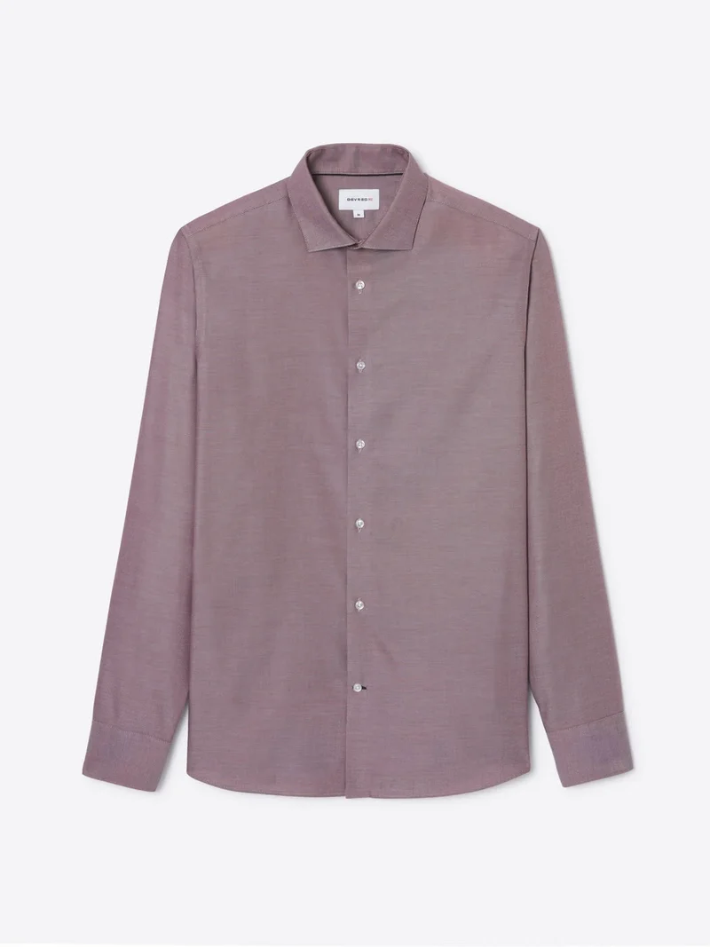 Chemise slim double retors unie