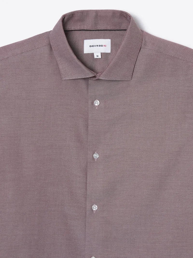 Chemise slim double retors unie