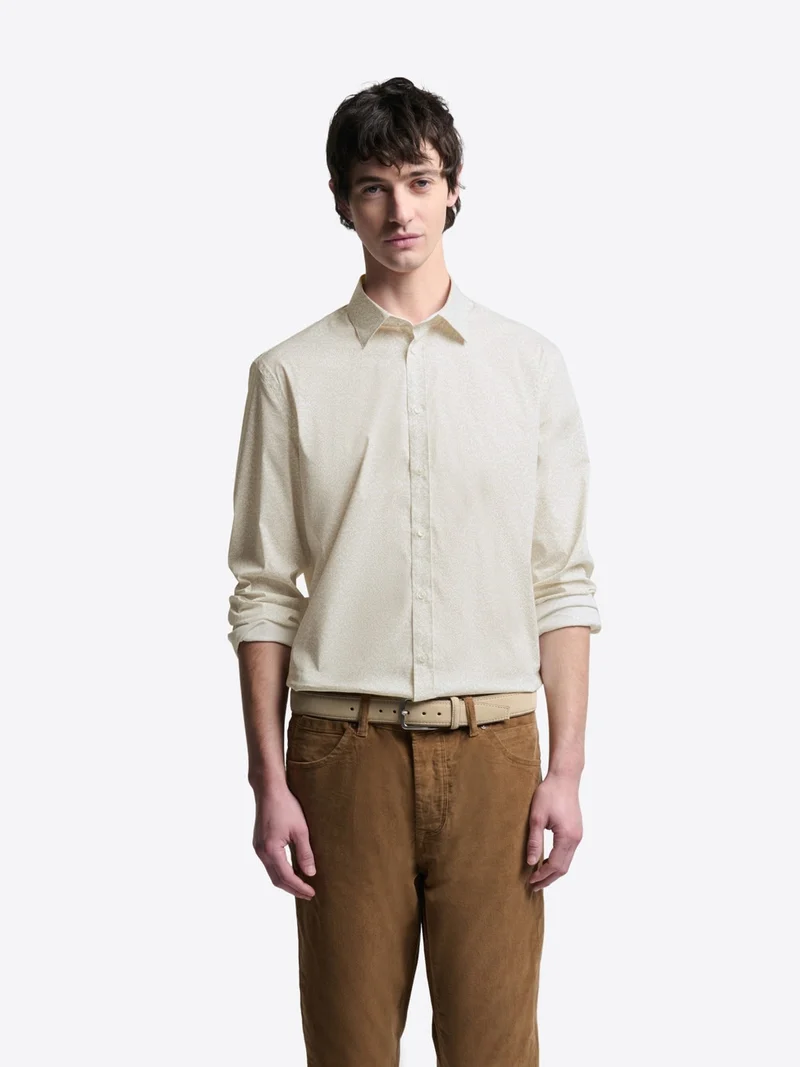 Chemise extraslim stretch à motif