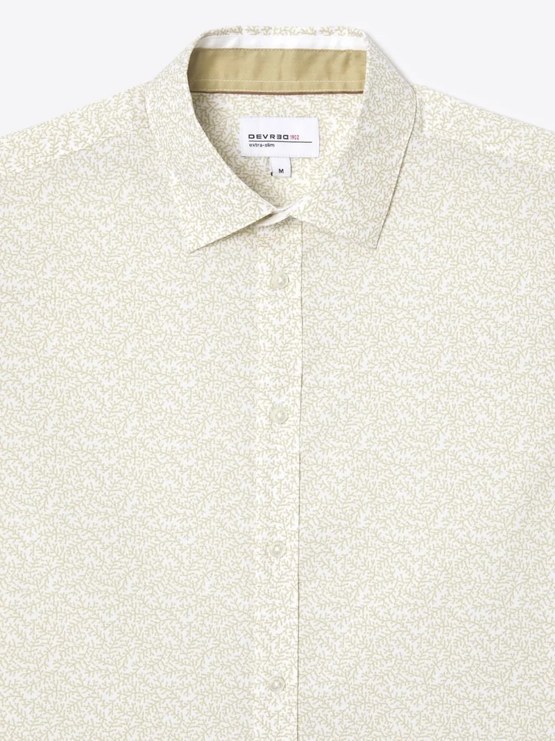 Chemise extraslim stretch à motif