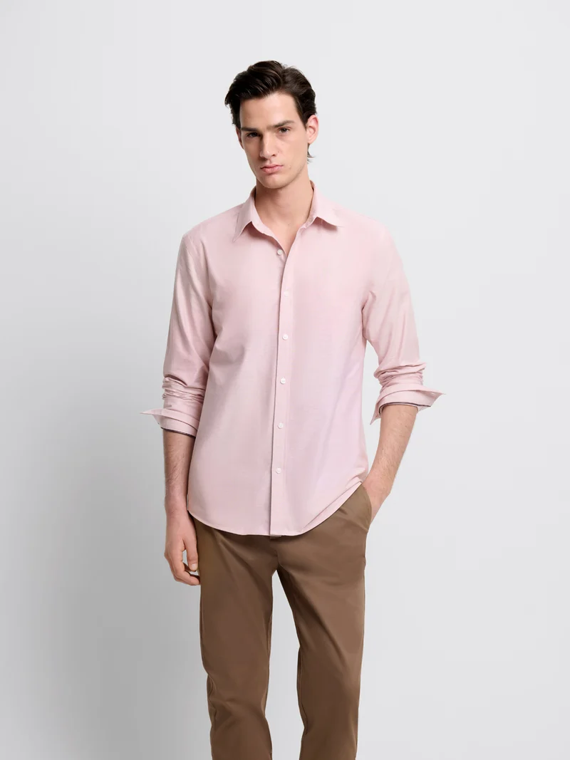 Chemise slim en coton bio