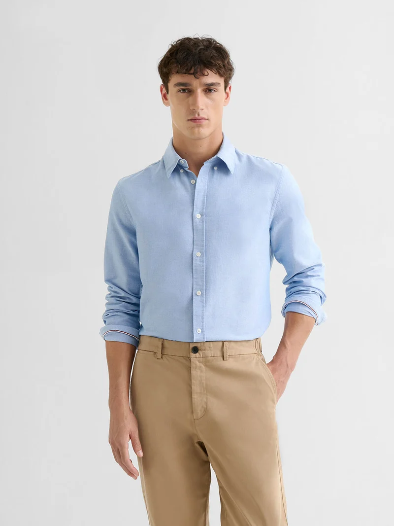 Chemise slim en coton bio