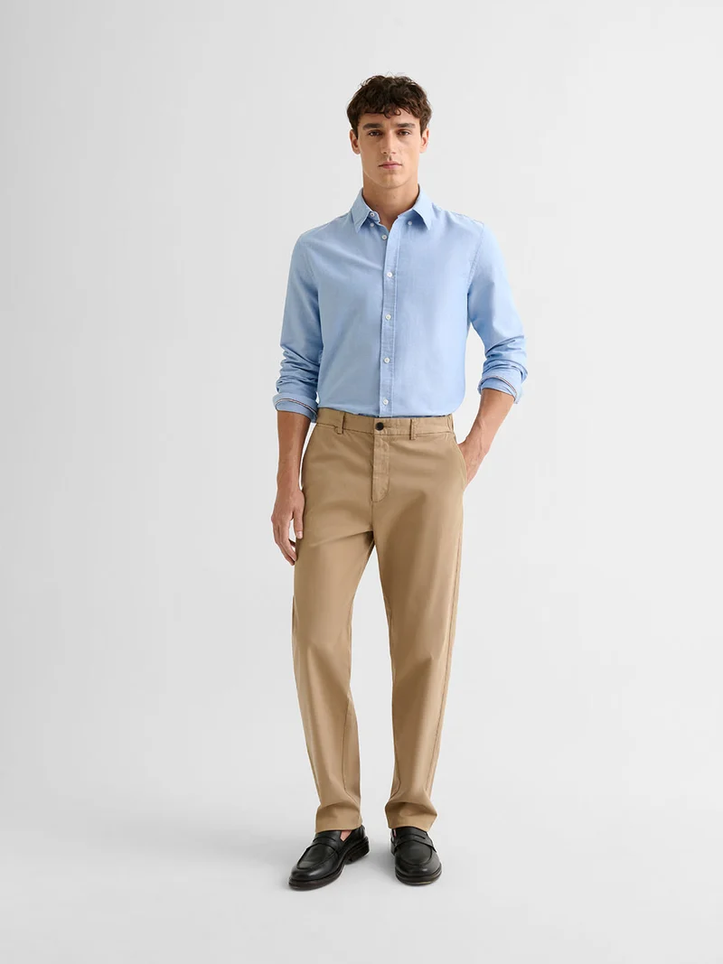 Chemise slim en coton bio