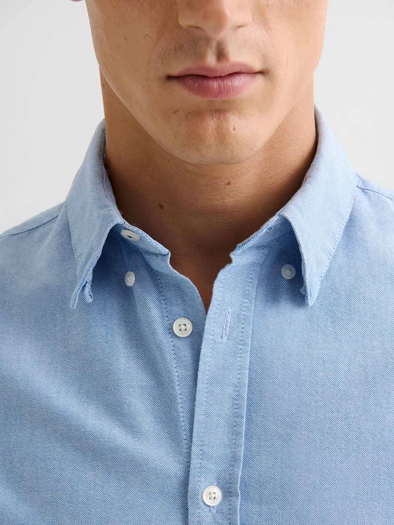 Chemise slim en coton bio