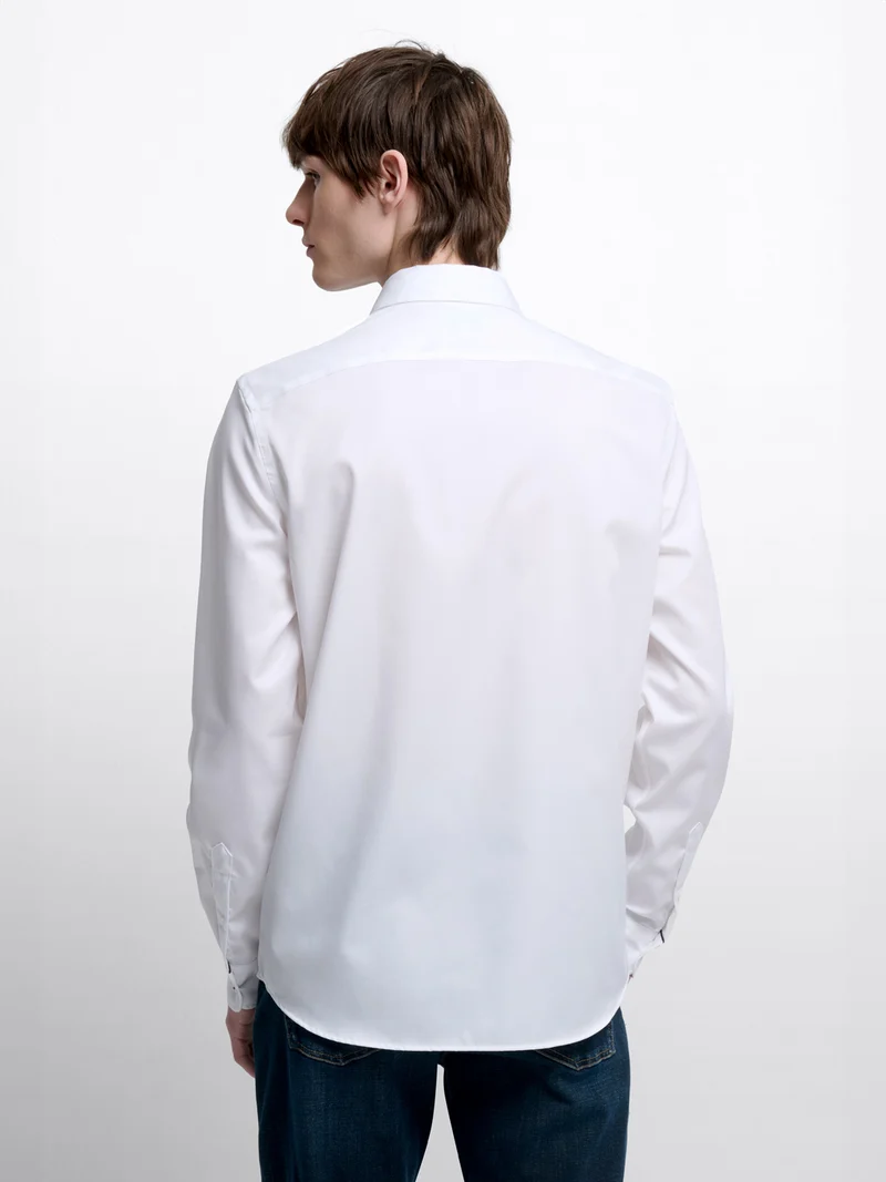 Chemise slim repassage facile