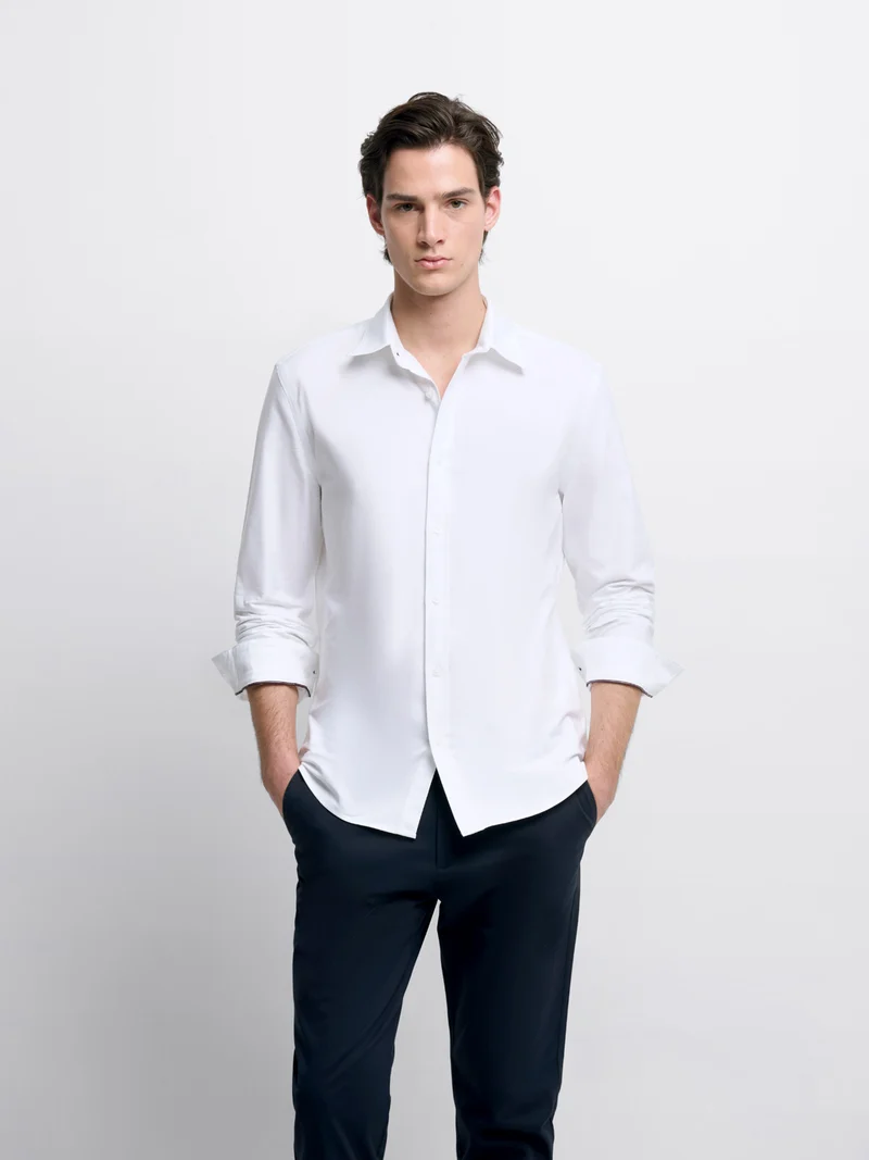 Chemise slim en coton bio