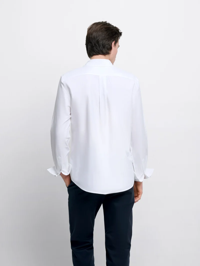 Chemise slim en coton bio