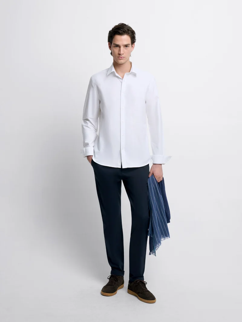 Chemise slim en coton bio