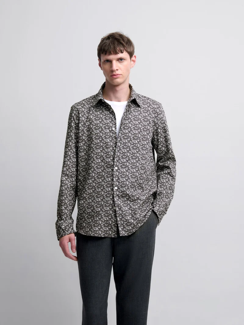 Chemise slim à motifs