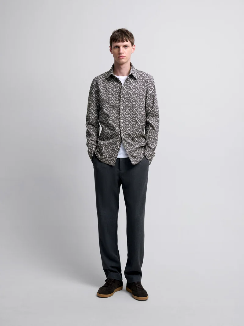 Chemise slim à motifs