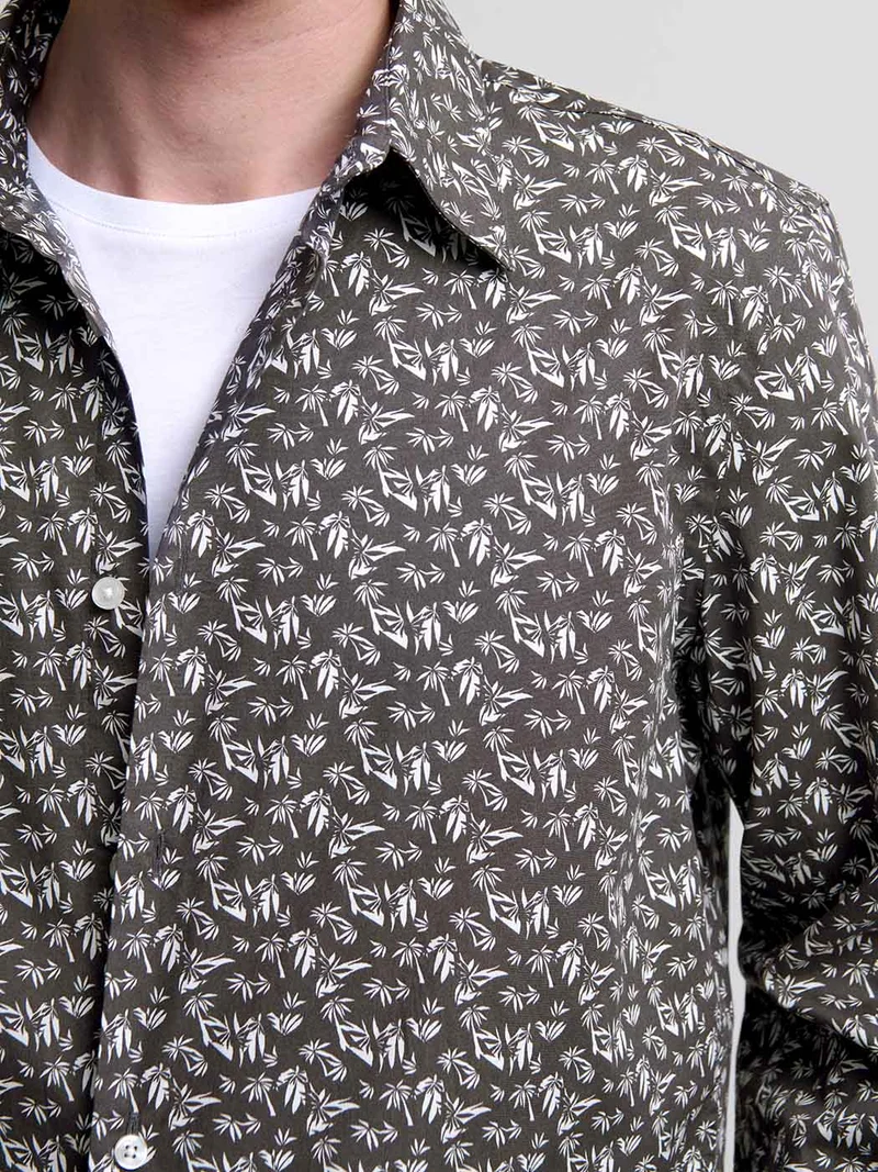 Chemise slim à motifs