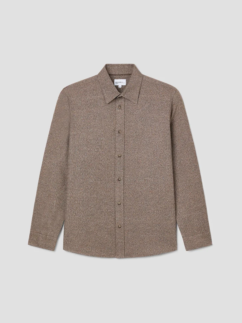 Chemise regular en coton chiné