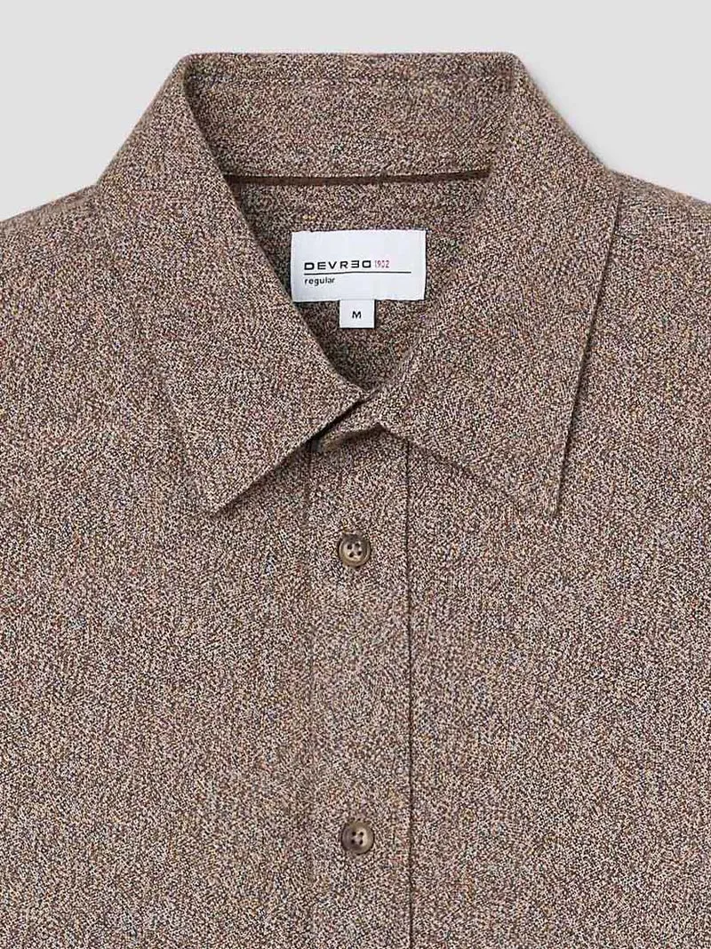 Chemise regular en coton chiné