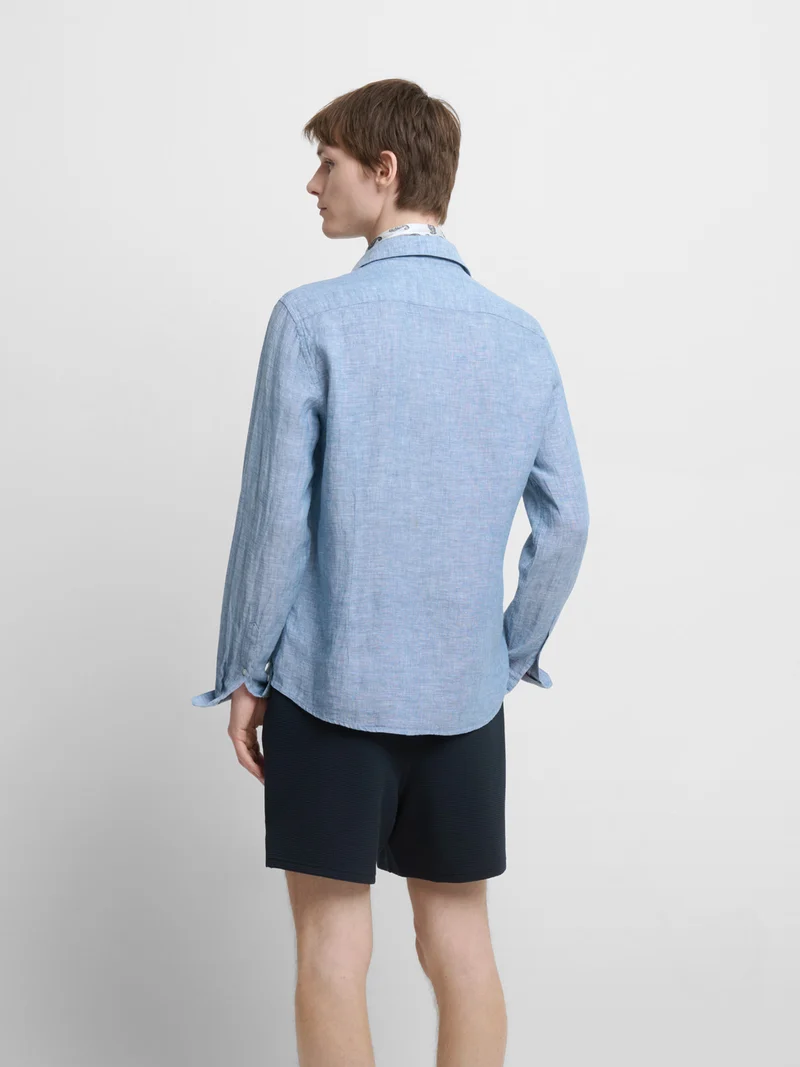 Chemise slim en lin