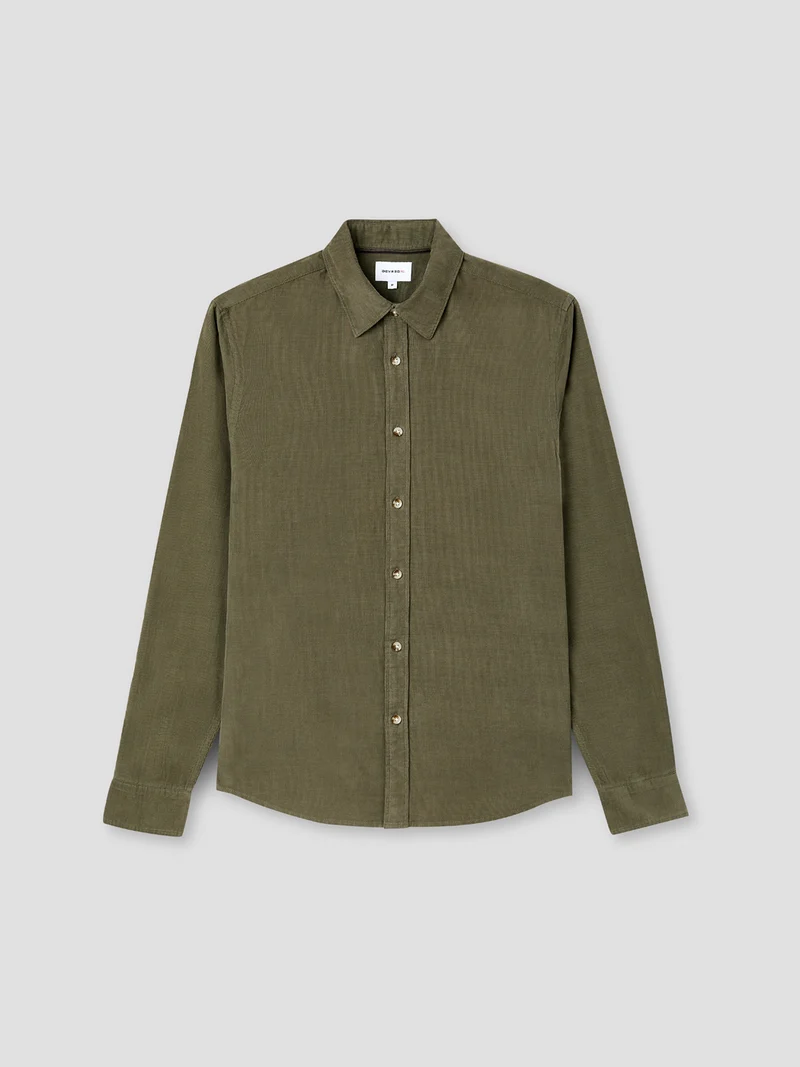 Chemise slim en velours