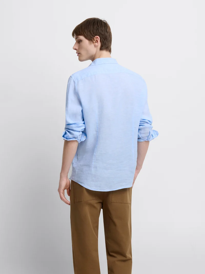 Chemise slim en lin