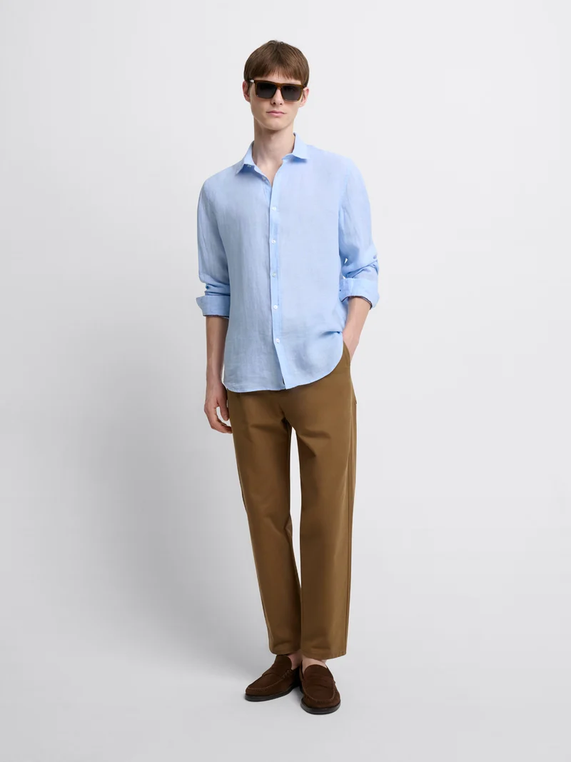 Chemise slim en lin