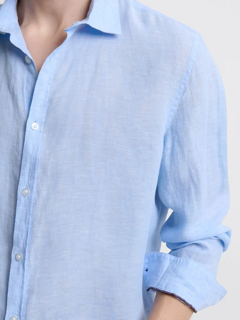 Chemise slim en lin