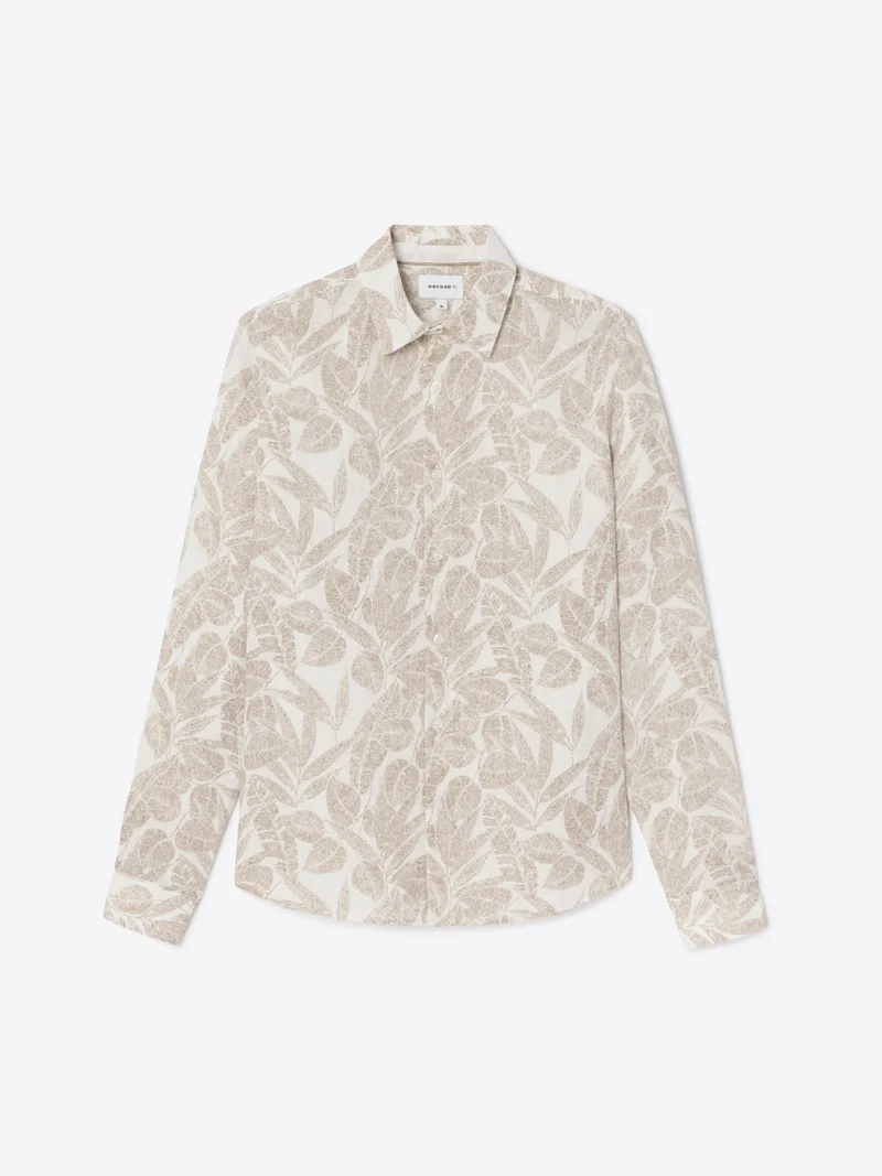 Chemise slim en lin