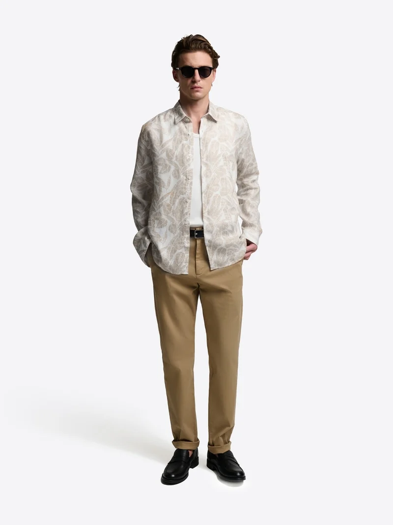 Chemise slim en lin
