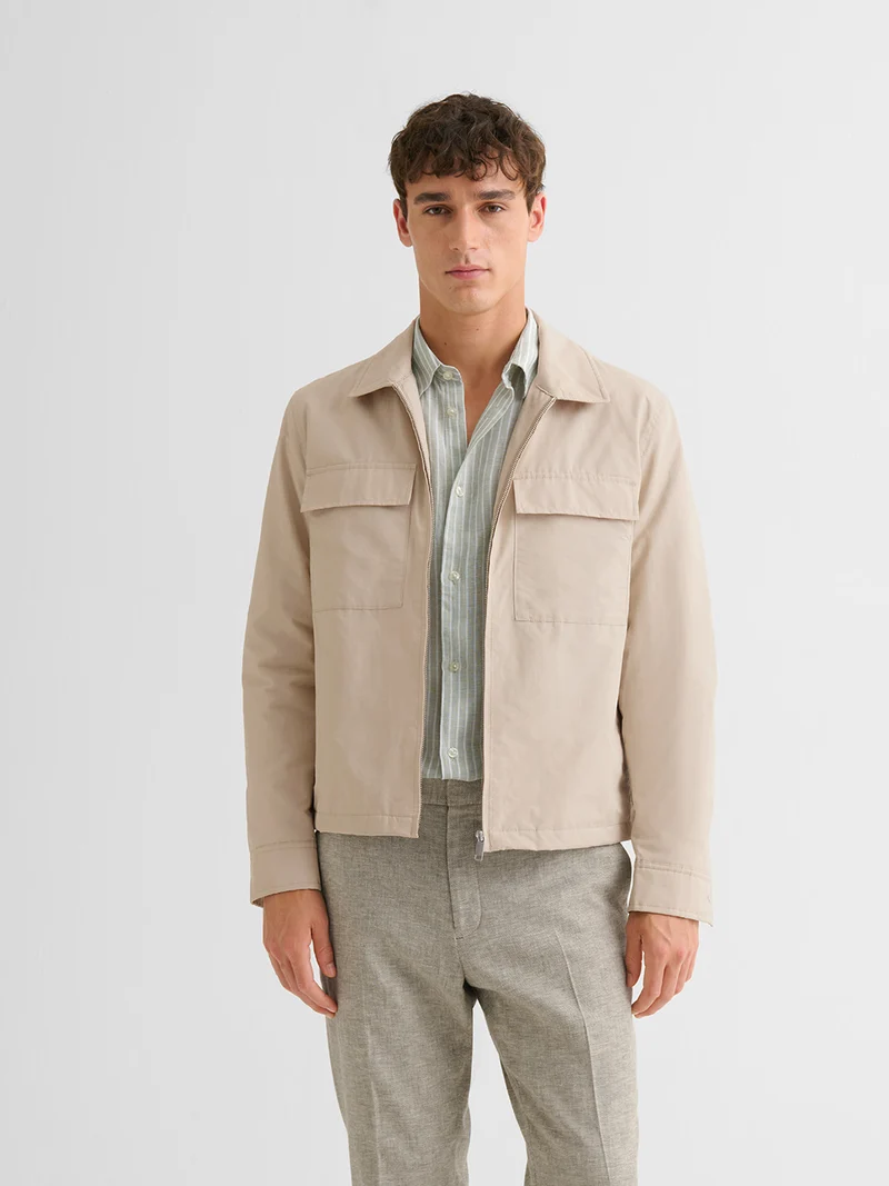 Veste casual déperlante col chemise
