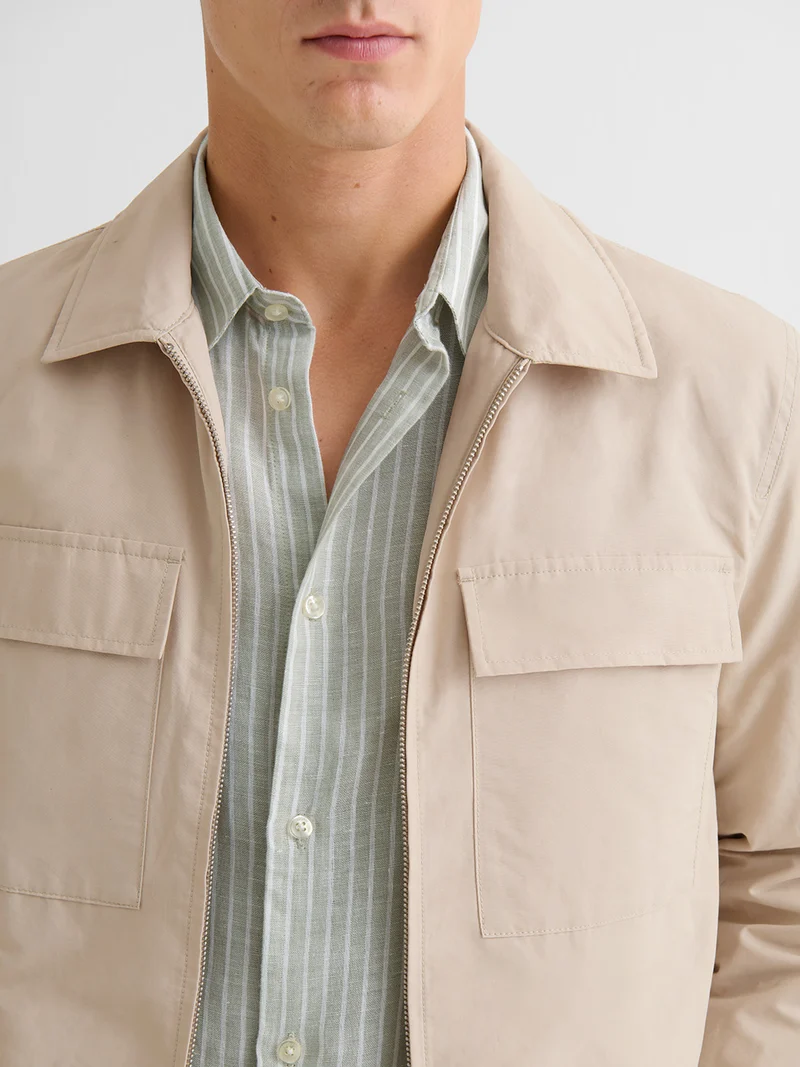 Veste casual déperlante col chemise