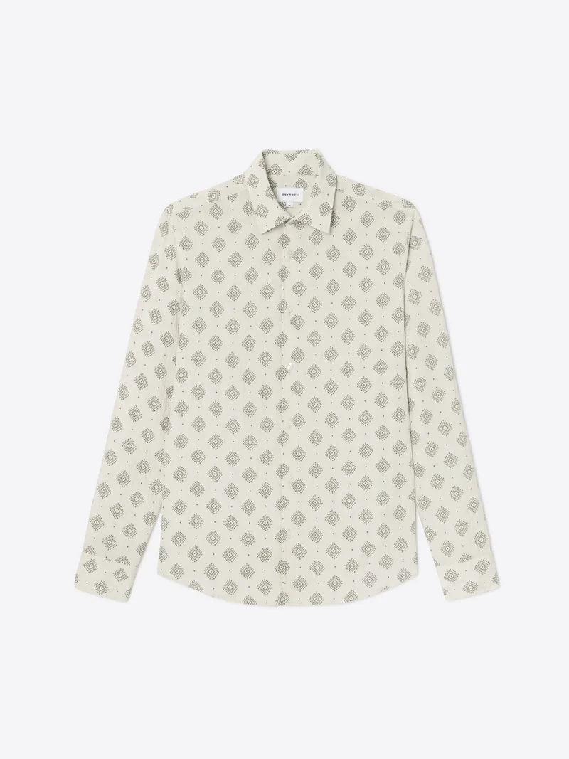 Chemise à motif en viscose certifiée
