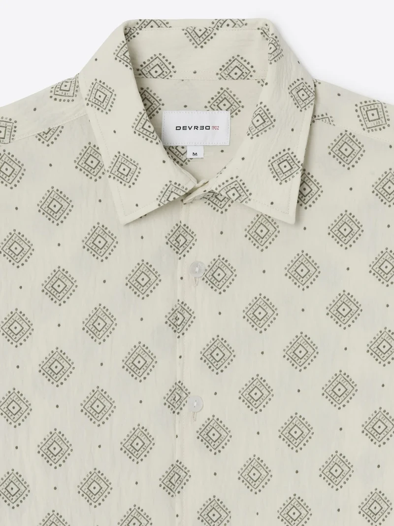 Chemise à motif en viscose certifiée