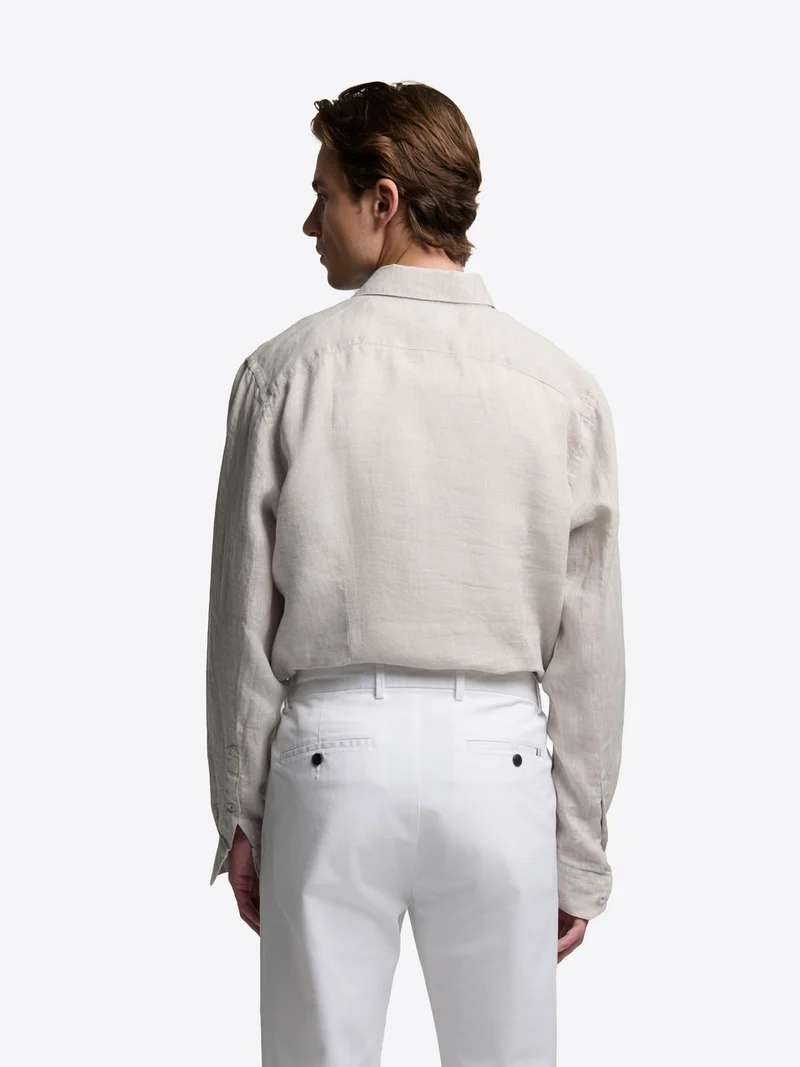 Chemise slim en lin