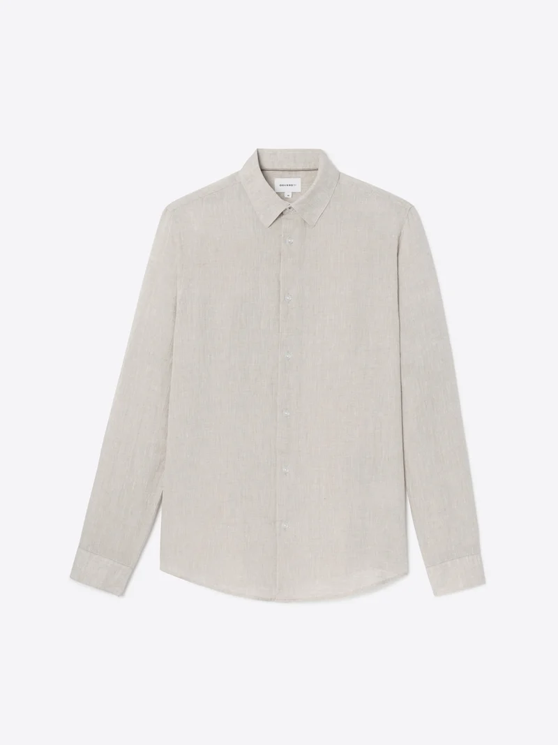 Chemise slim en lin