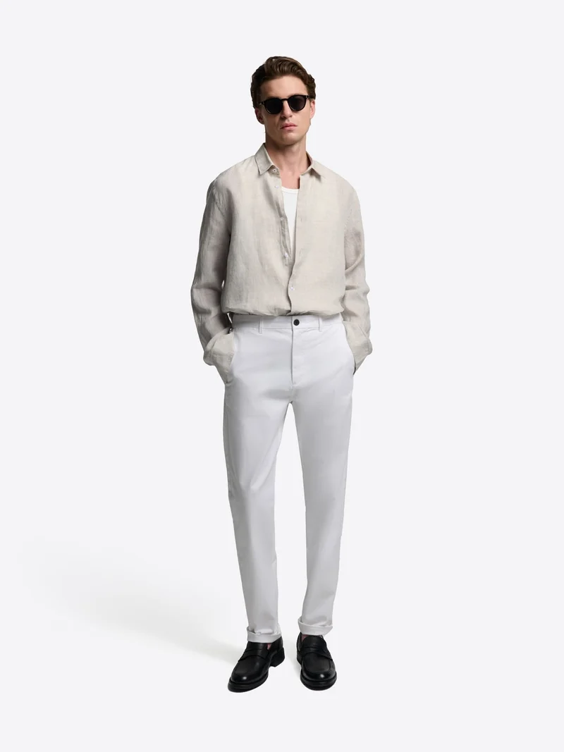 Chemise slim en lin