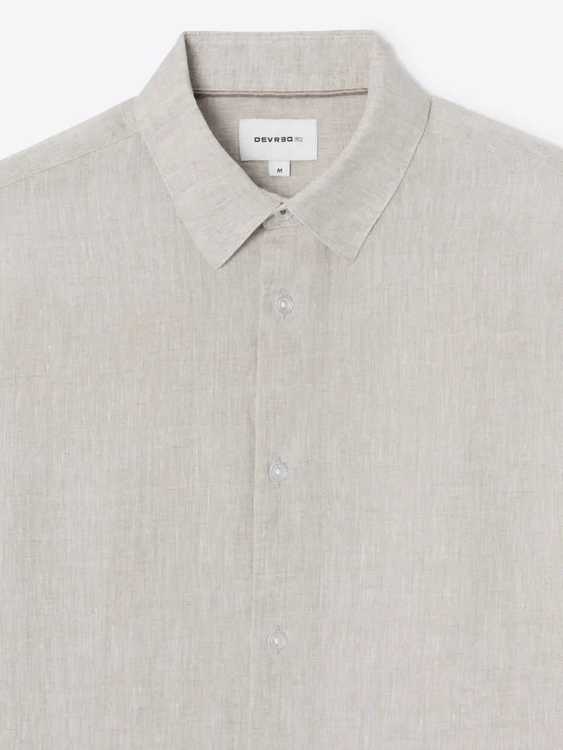 Chemise slim en lin