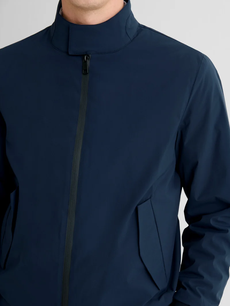 Blouson regular déperlant col montant