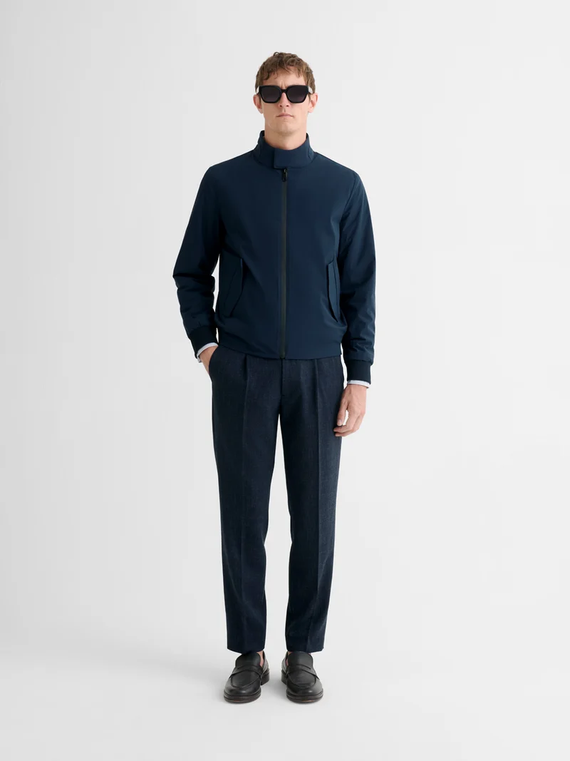 Blouson regular déperlant col montant