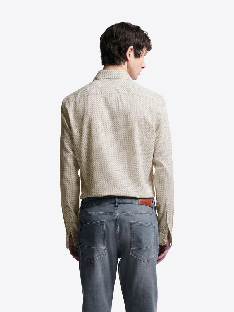 Chemise extraslim stretch à motif