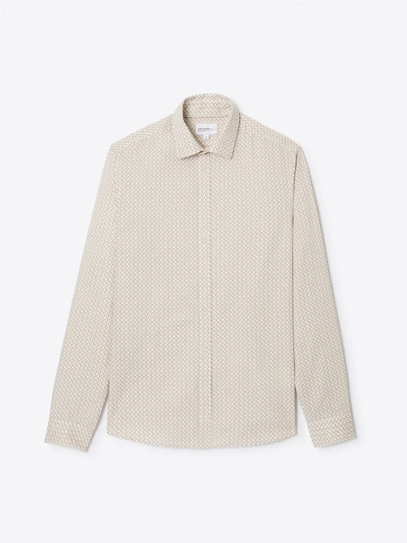 Chemise extraslim stretch à motif