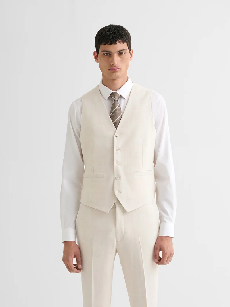 Gilet de costume stretch