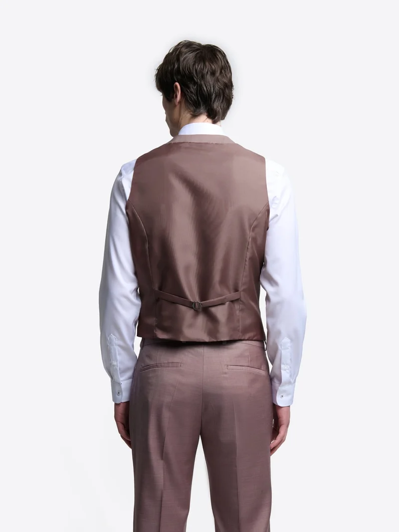 Gilet de costume bistretch chiné