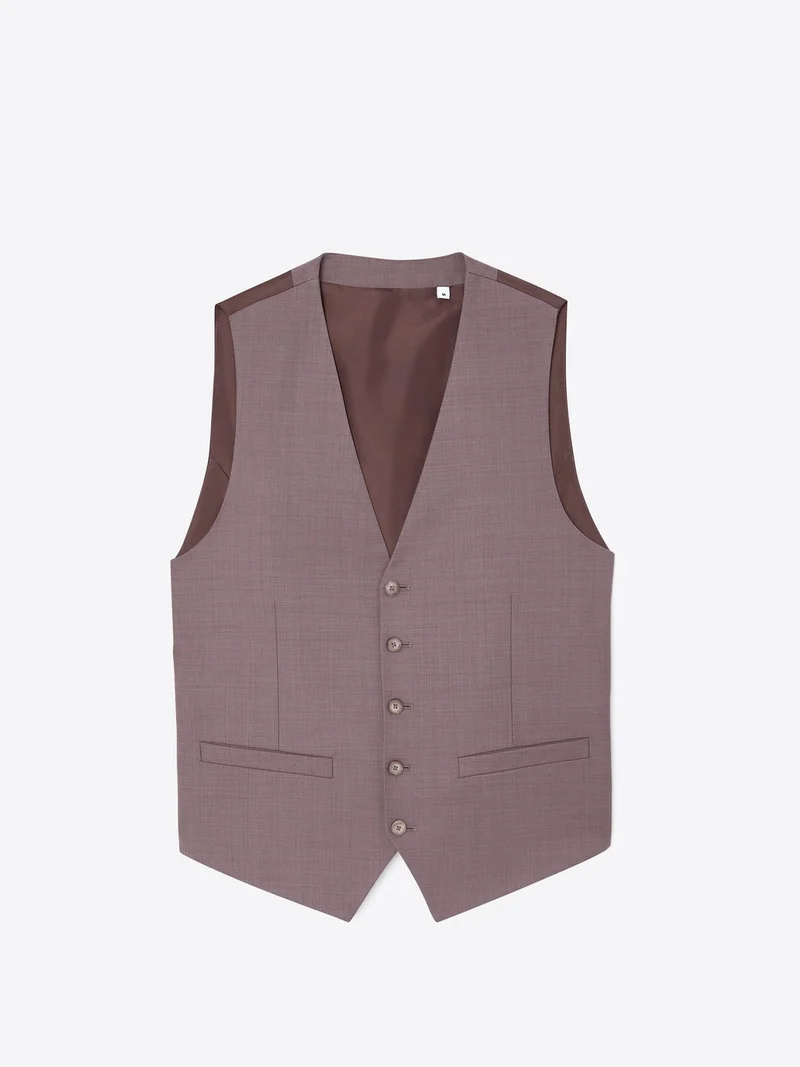 Gilet de costume bistretch chiné