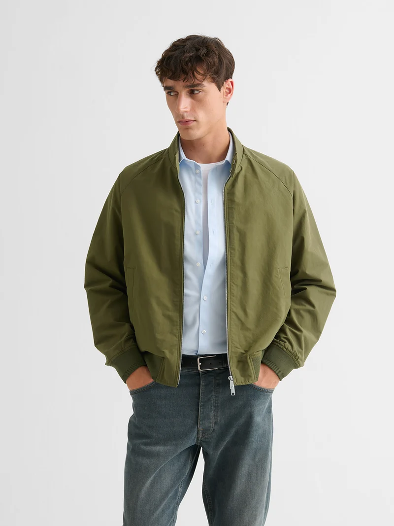 Blouson bomber déperlant col montant