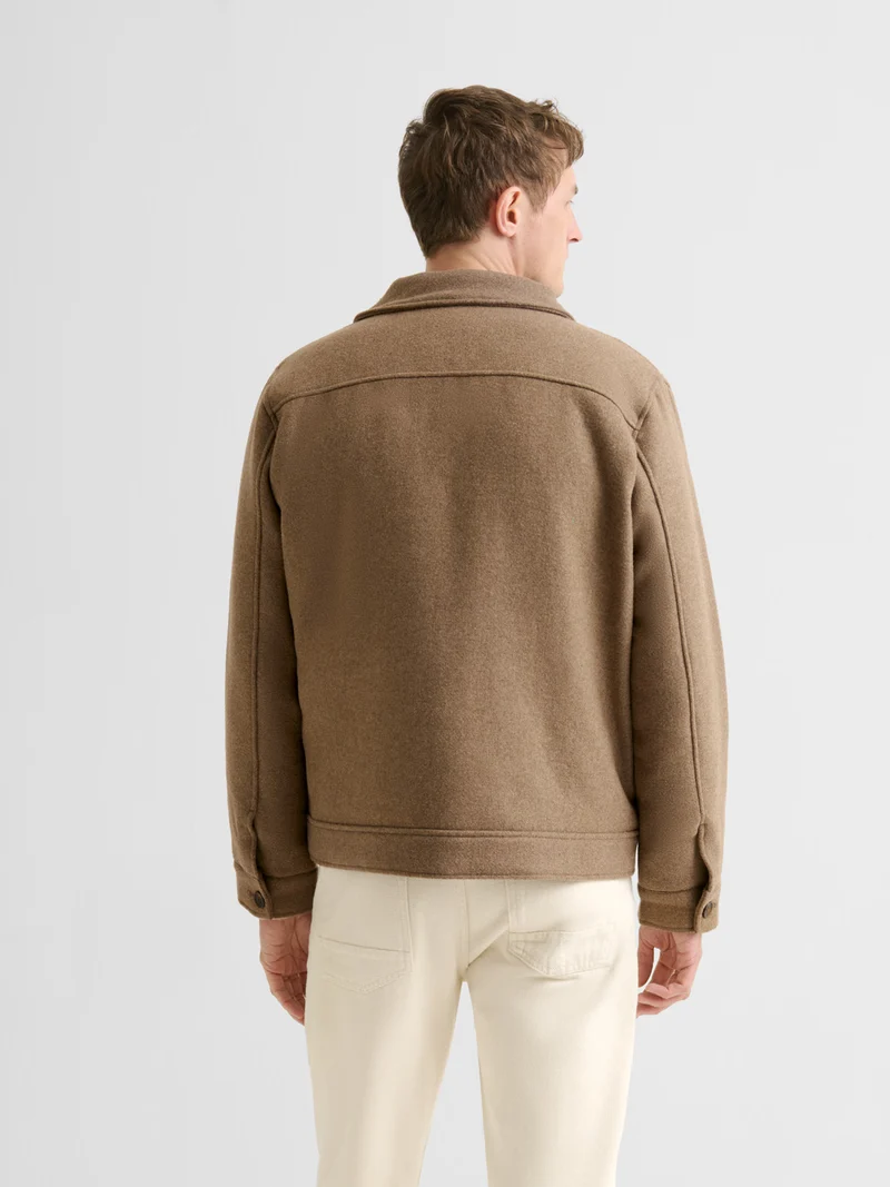 Veste casual doublée col chemise