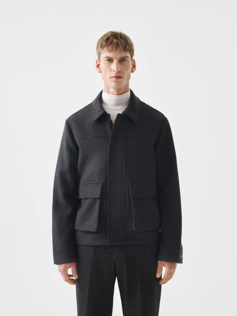 Veste casual zippée regular - L'atelier