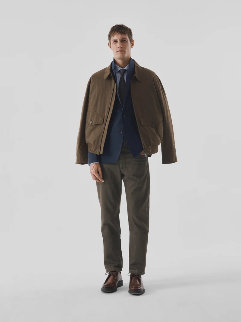 Jean couleur regular en coton