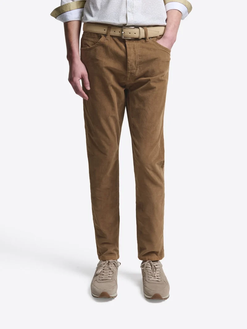 Jean couleur slim en velours