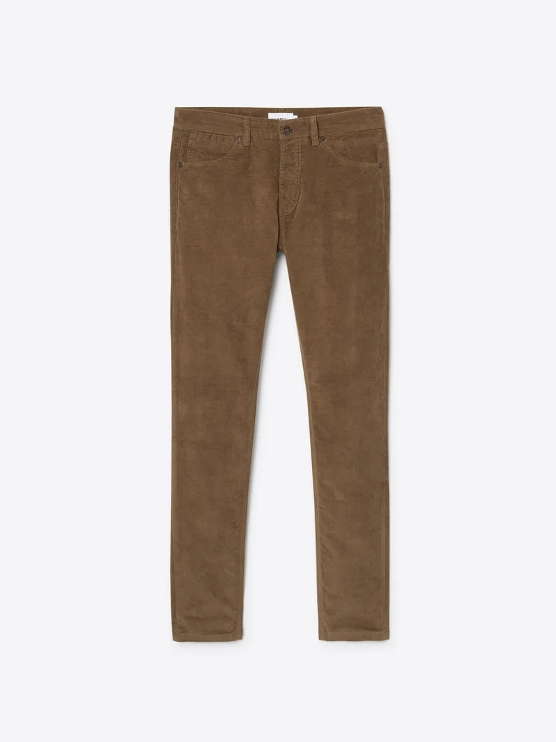 Jean couleur slim en velours