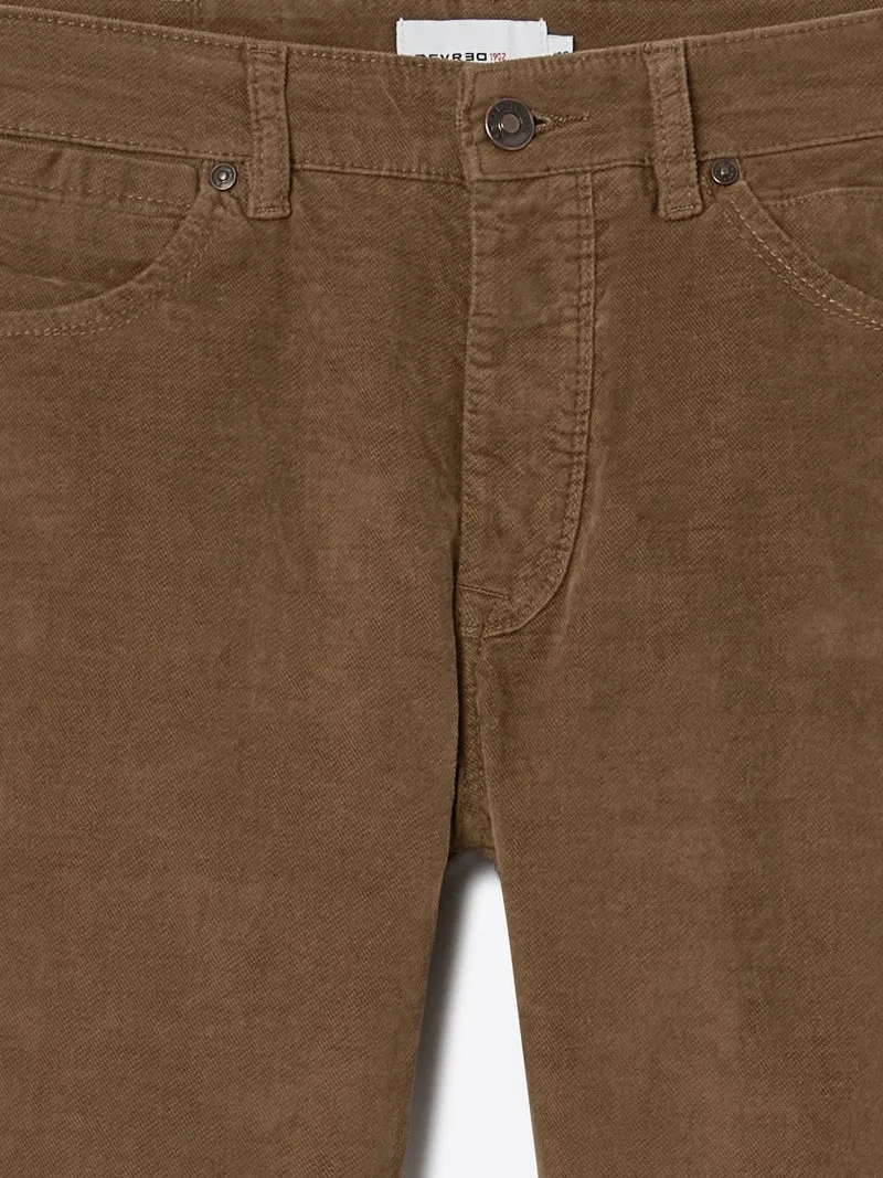 Jean couleur slim en velours