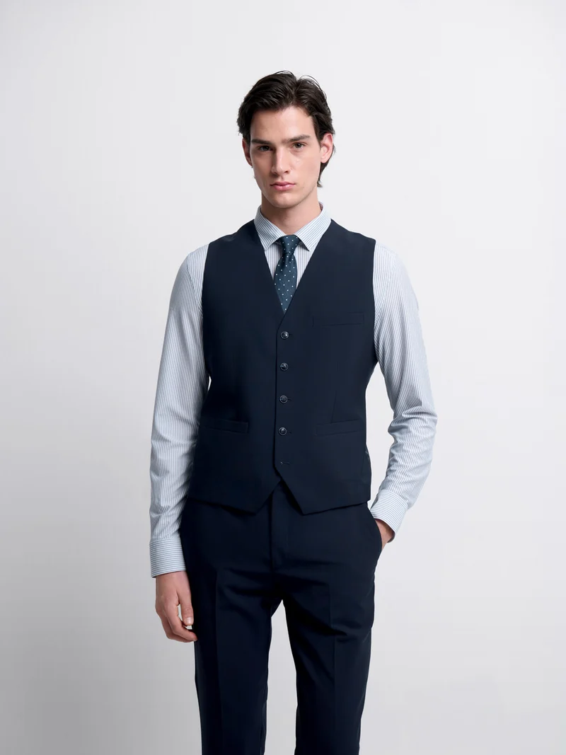 Gilet de costume en laine